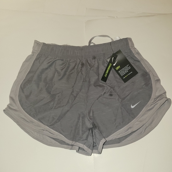 Nike Women's Tempo Dry Core 3'' Running Shorts Grey - Picture 8 of 14